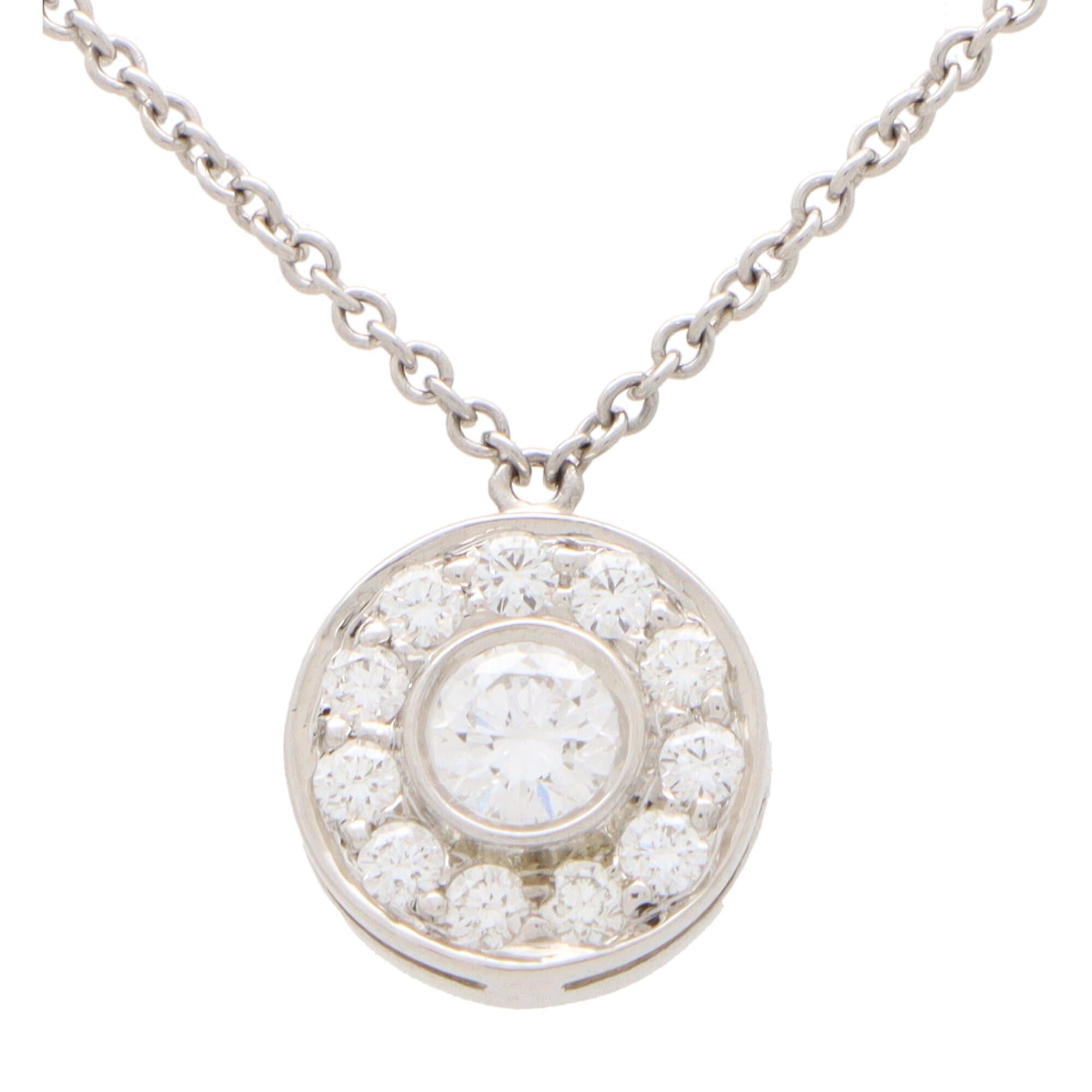 Modern Vintage Tiffany & Co. ‘Circlet’ Diamond Pendant