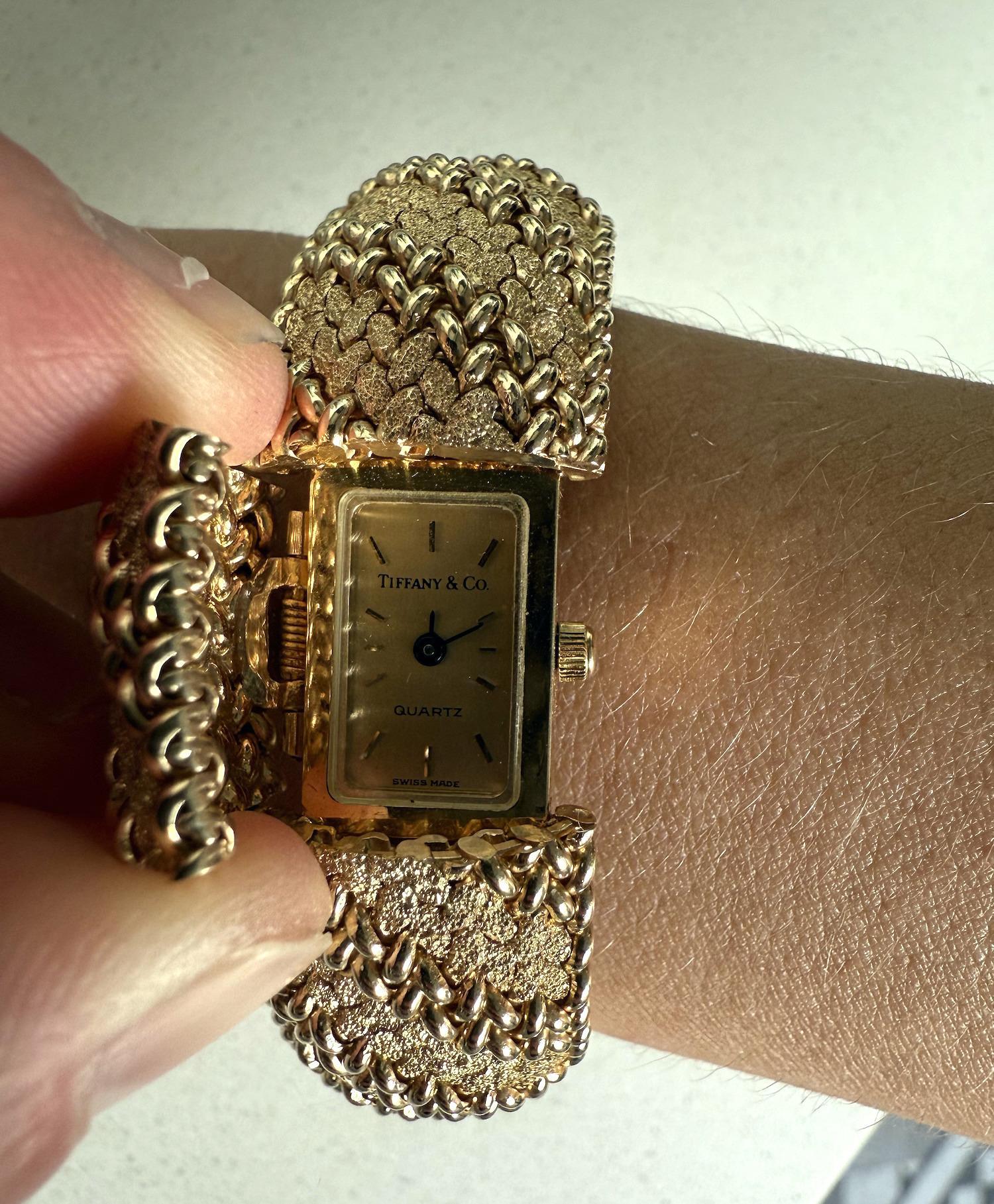 Vintage Tiffany & Co. Verdecktes Zifferblatt Armbanduhr im Zustand „Gut“ im Angebot in London, GB