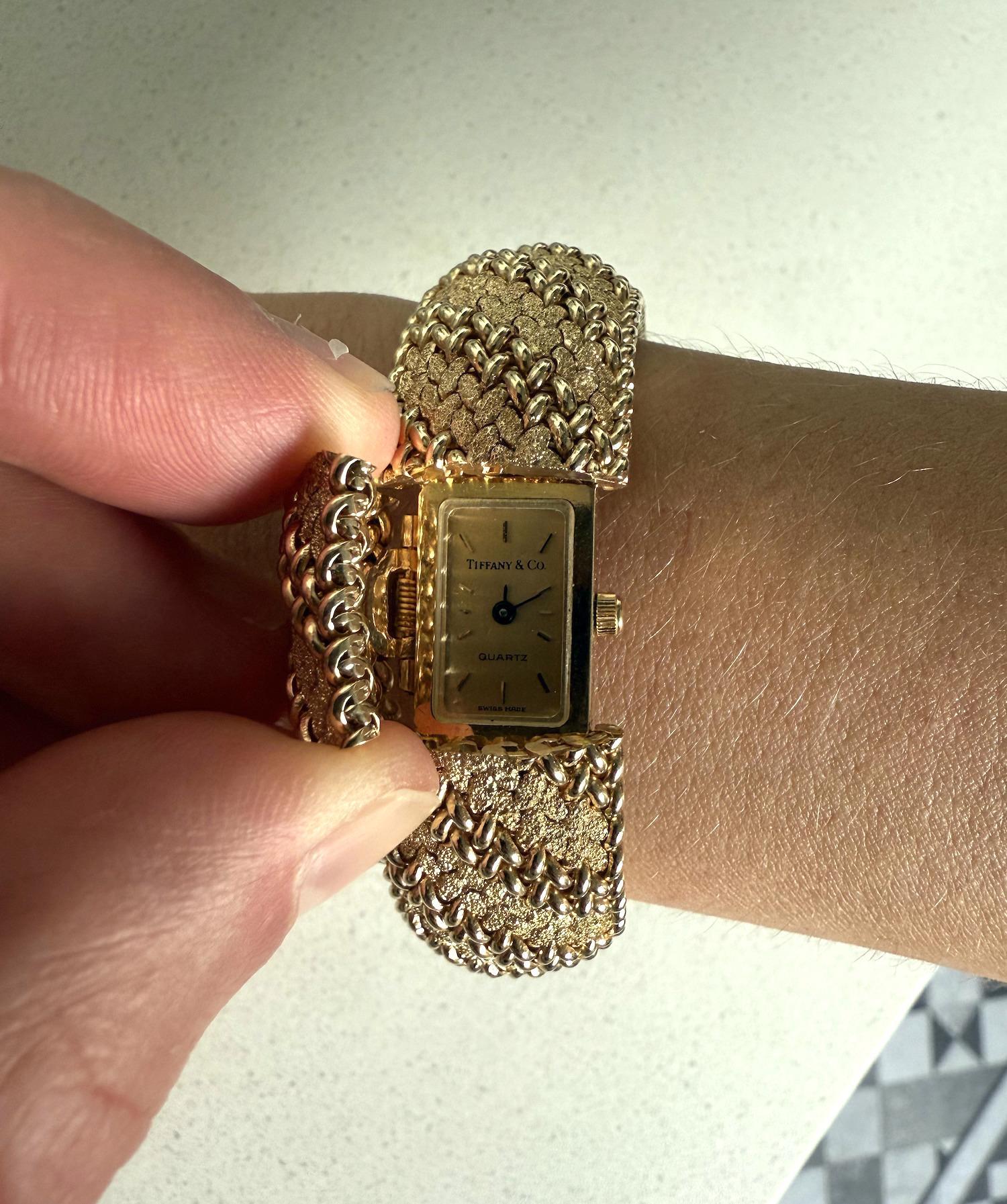 Vintage Tiffany & Co. Verdecktes Zifferblatt Armbanduhr im Angebot 3