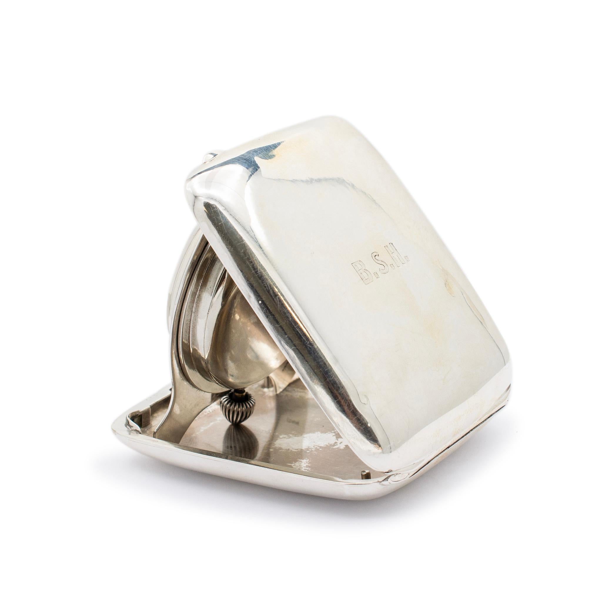 Weinlese Tiffany & Co. Concord 925 Sterlingsilber-Reiseuhr-Taschenuhr 2