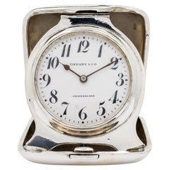 Vintage Tiffany & Co. Concord 925 Sterling Silver Travel Clock Pocket Watch