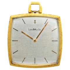 Orologio da tasca d'epoca Tiffany & Co. & Corum Collab in oro giallo 18 carati a carica manuale