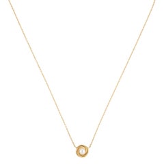 Vintage Tiffany & Co. Crossover Circle Pearl Necklace in Yellow Gold