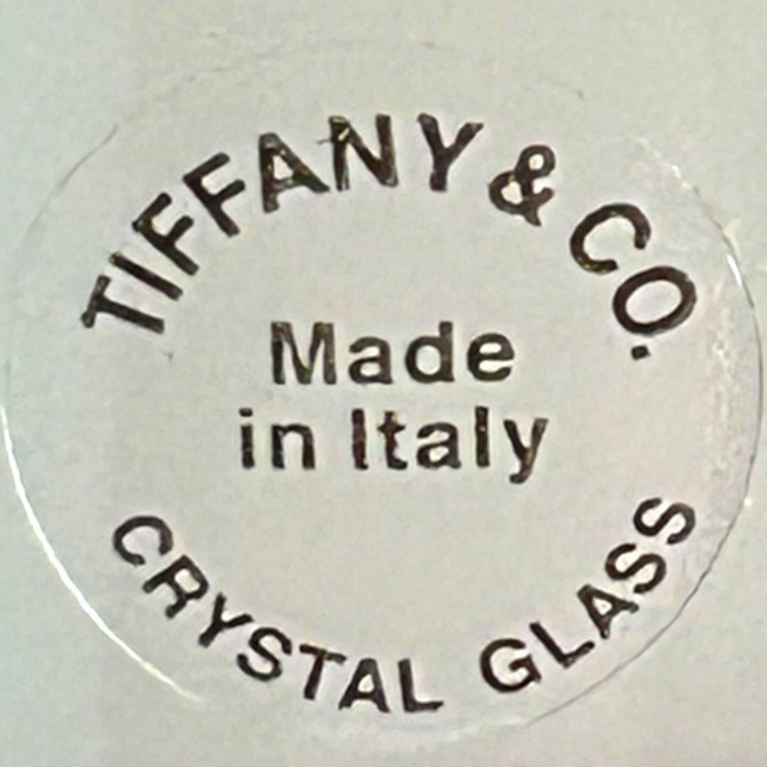 20th Century Vintage Tiffany & Co. Crystal Glass Champagne Flutes (Pair) w/ Box For Sale