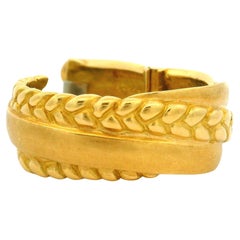 Vintage Tiffany & Co. Cummings 18k Yellow Gold 1981 Enhancer Scarf Ring