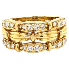 Vintage Tiffany & Co. Diamond 18 Karat Gold Ring