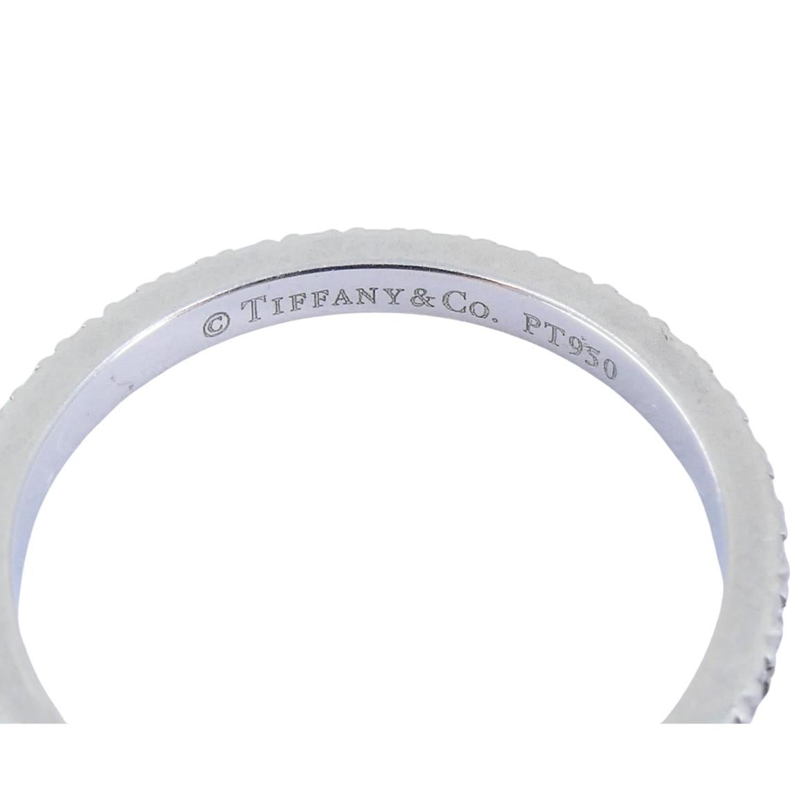 Tiffany & Co. d'epoca. Fascia di diamanti in platino misura 5,5 (51) in vendita 1