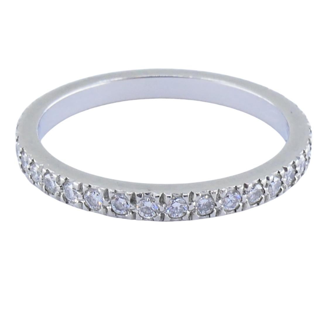 Tiffany & Co. d'epoca. Fascia di diamanti in platino misura 5,5 (51) in vendita 3