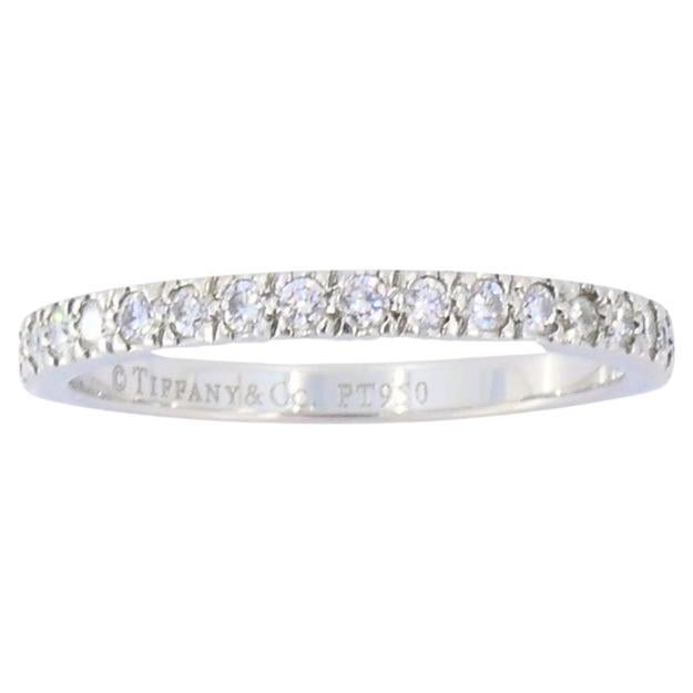 Tiffany & Co. d'epoca. Fascia di diamanti in platino misura 5,5 (51) in vendita