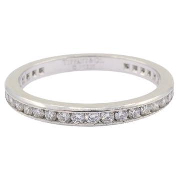 Tiffany & Co. d'epoca. Fascia di diamanti in platino misura 6