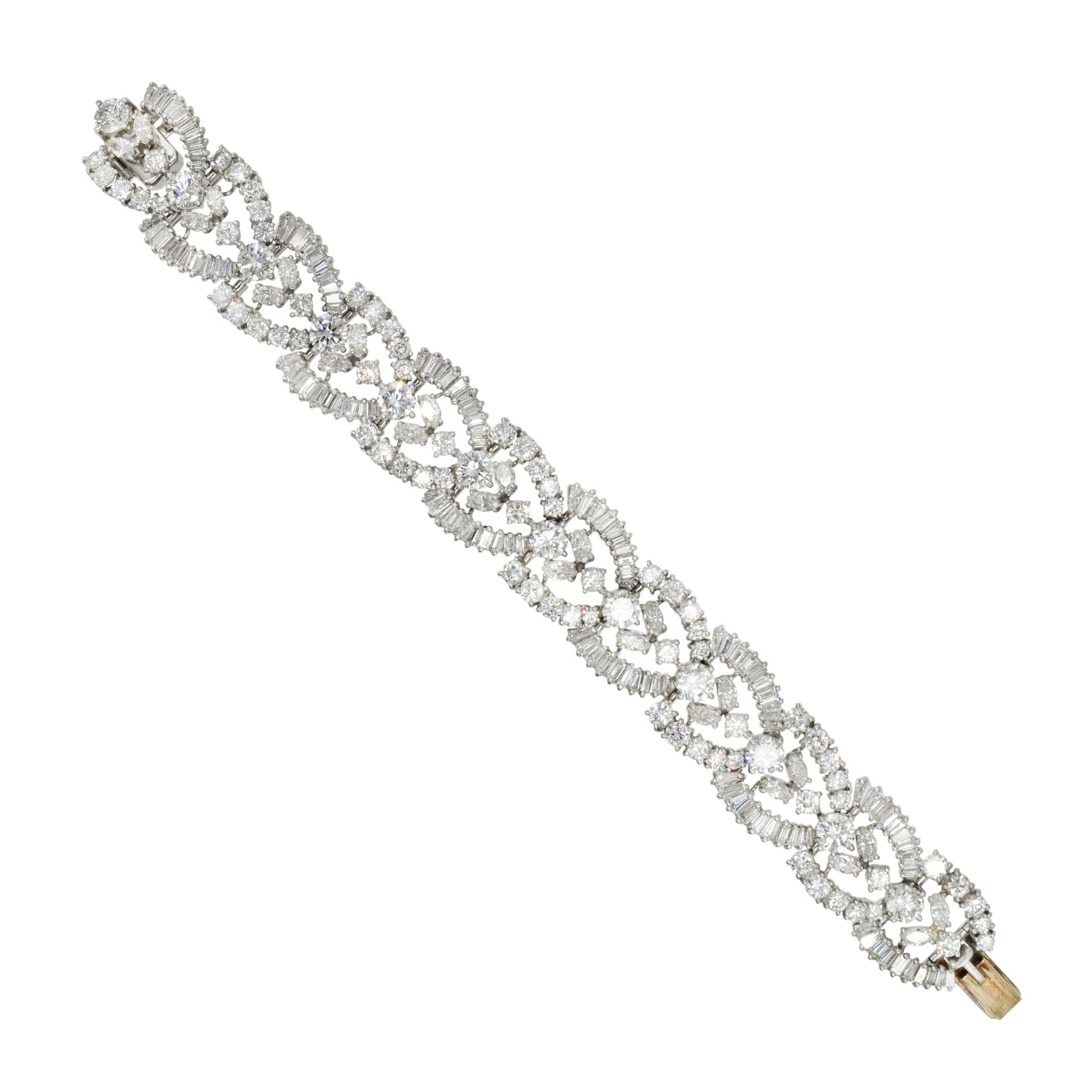 De las mujeres Vintage Tiffany & Co. Pulsera de diamantes en platino. en venta