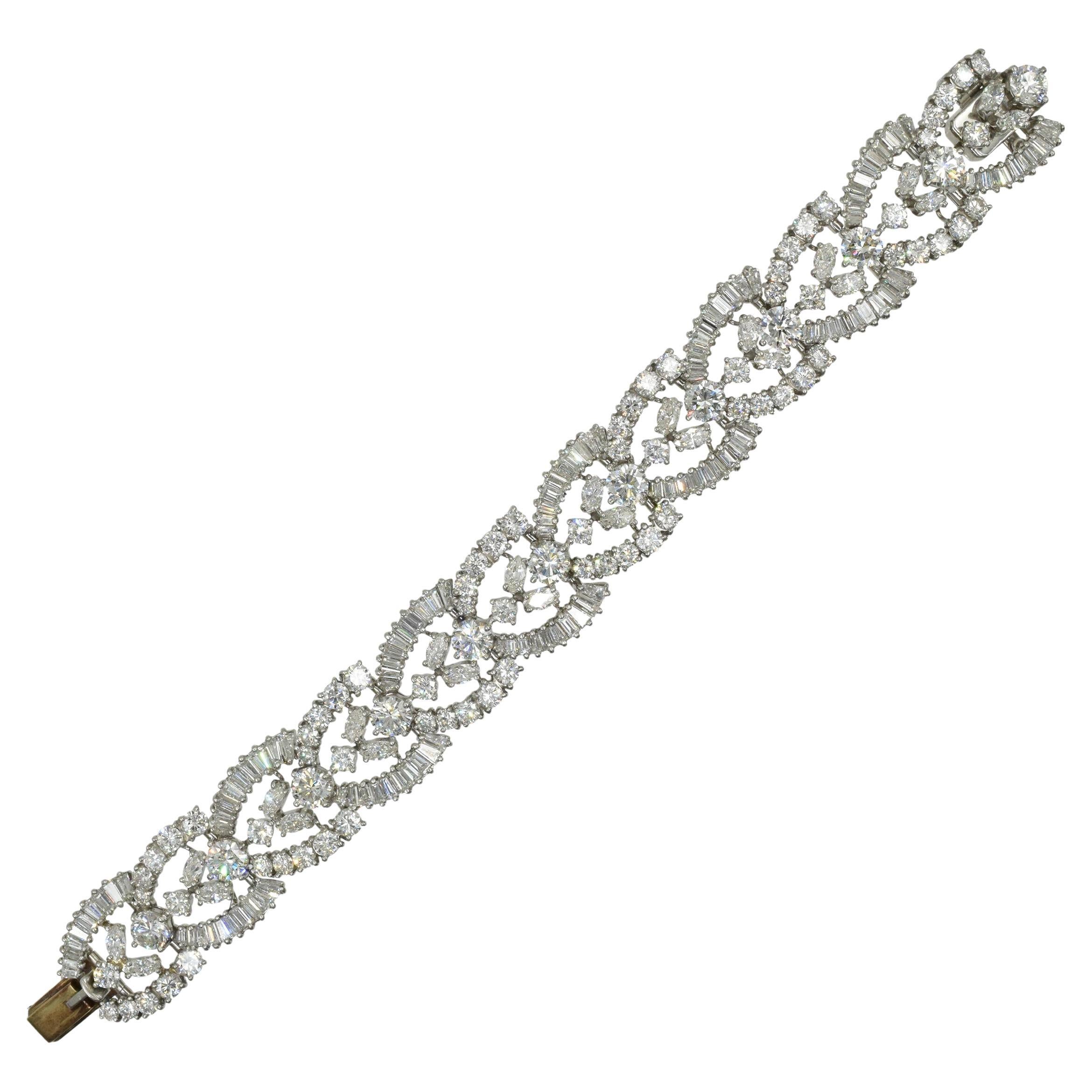 Vintage Tiffany & Co. Pulsera de diamantes en platino. en venta