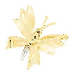 Vintage Tiffany & Co. Diamond Butterfly Brooch, c.1980s