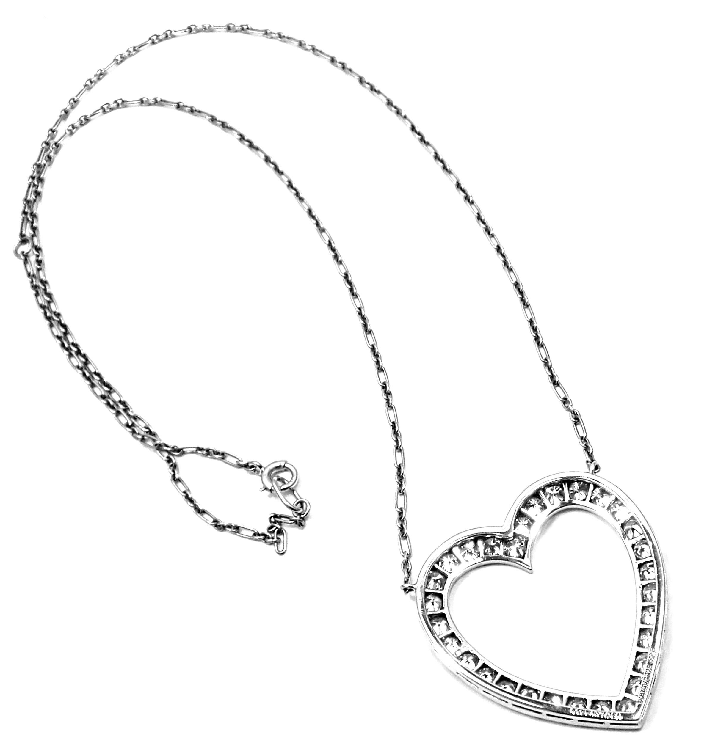 large diamond heart necklace