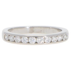 Vintage Tiffany & Co. Diamond Half Eternity Ring in Platinum
