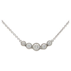 Vintage Tiffany & Co. Diamond Jazz Necklace in Platinum