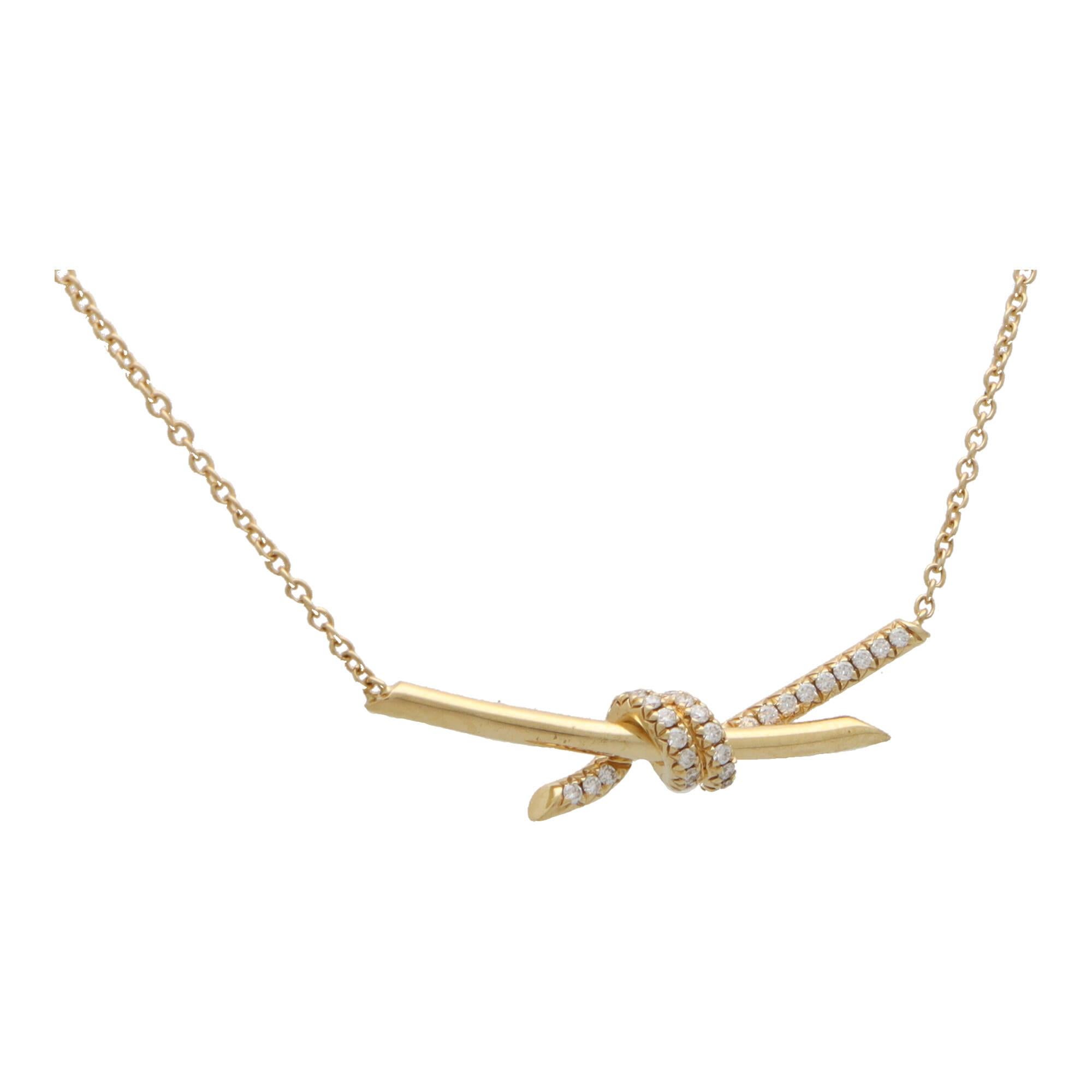 tiffany knot necklace