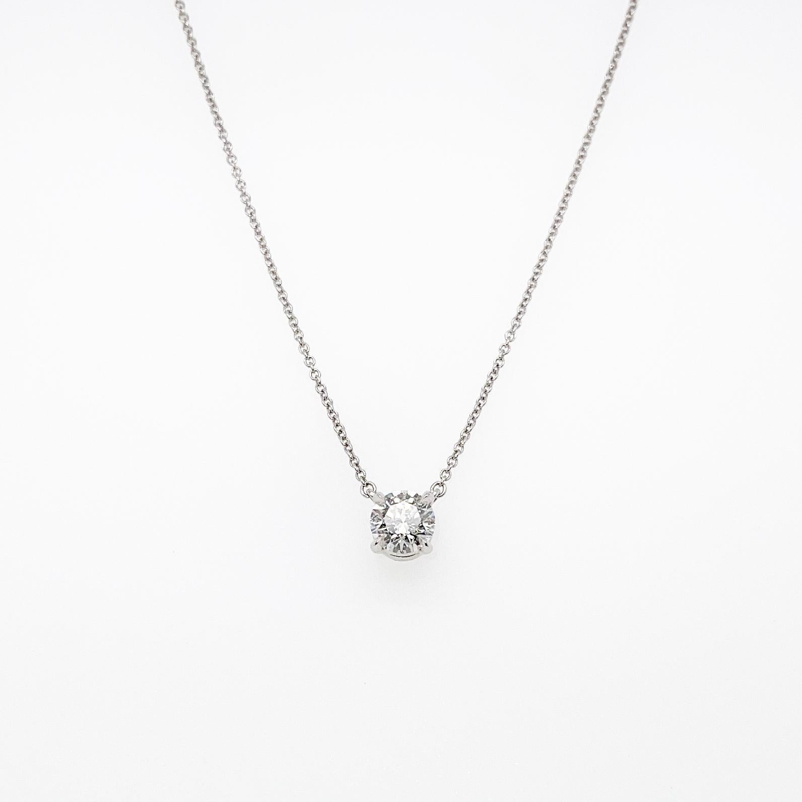 Tiffany Solitaire Necklace - 6 For Sale 