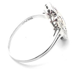 Vintage Tiffany & Co. Diamond Sapphire Irid Platinum Cocktail Ring