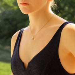 Vintage Tiffany & Co. Diamond Schlumberger Lynn Pendant Set in Gold and Platinum