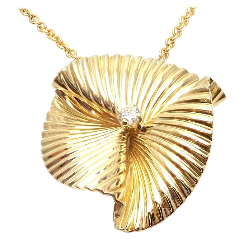 Tiffany diamond necklace gold Clearance