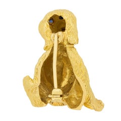 Vintage Tiffany & Co Dog Brooch, circa 1980s