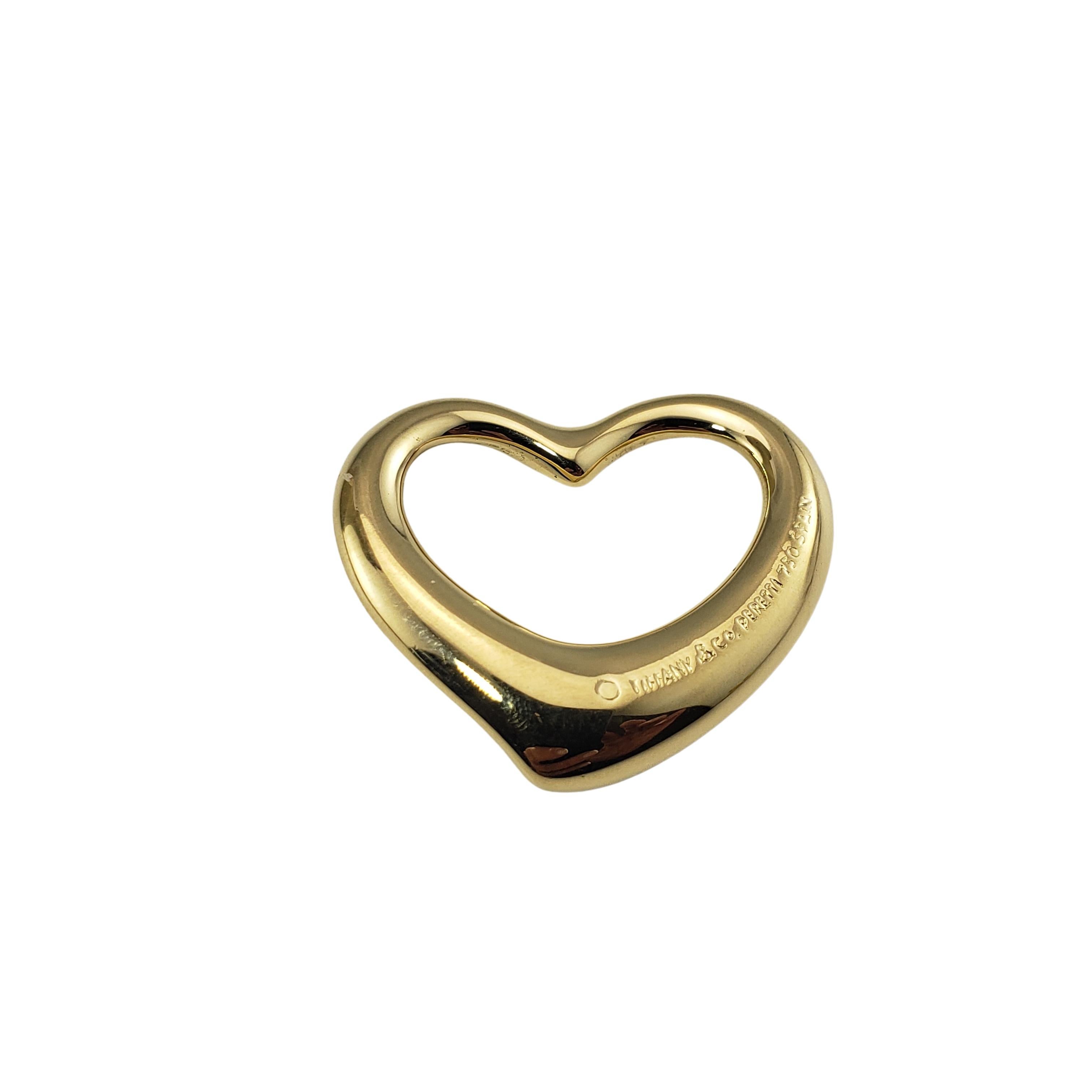 Tiffany & Co Elsa Peretti 18 Karat Yellow Gold Heart Pendant 1