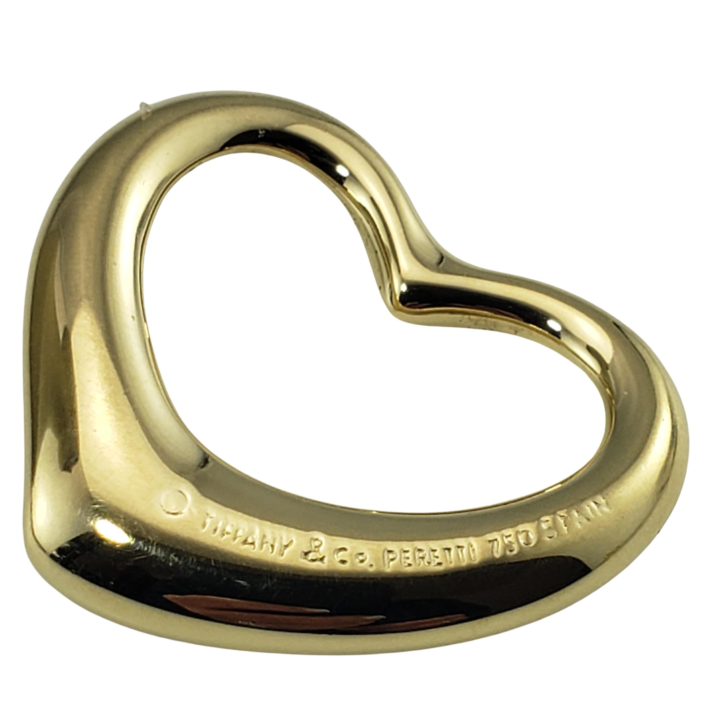 Tiffany & Co Elsa Peretti 18 Karat Yellow Gold Heart Pendant 2