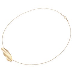 Vintage Tiffany & Co. Elsa Peretti 18k Yellow Gold High Tide Pendant Necklace