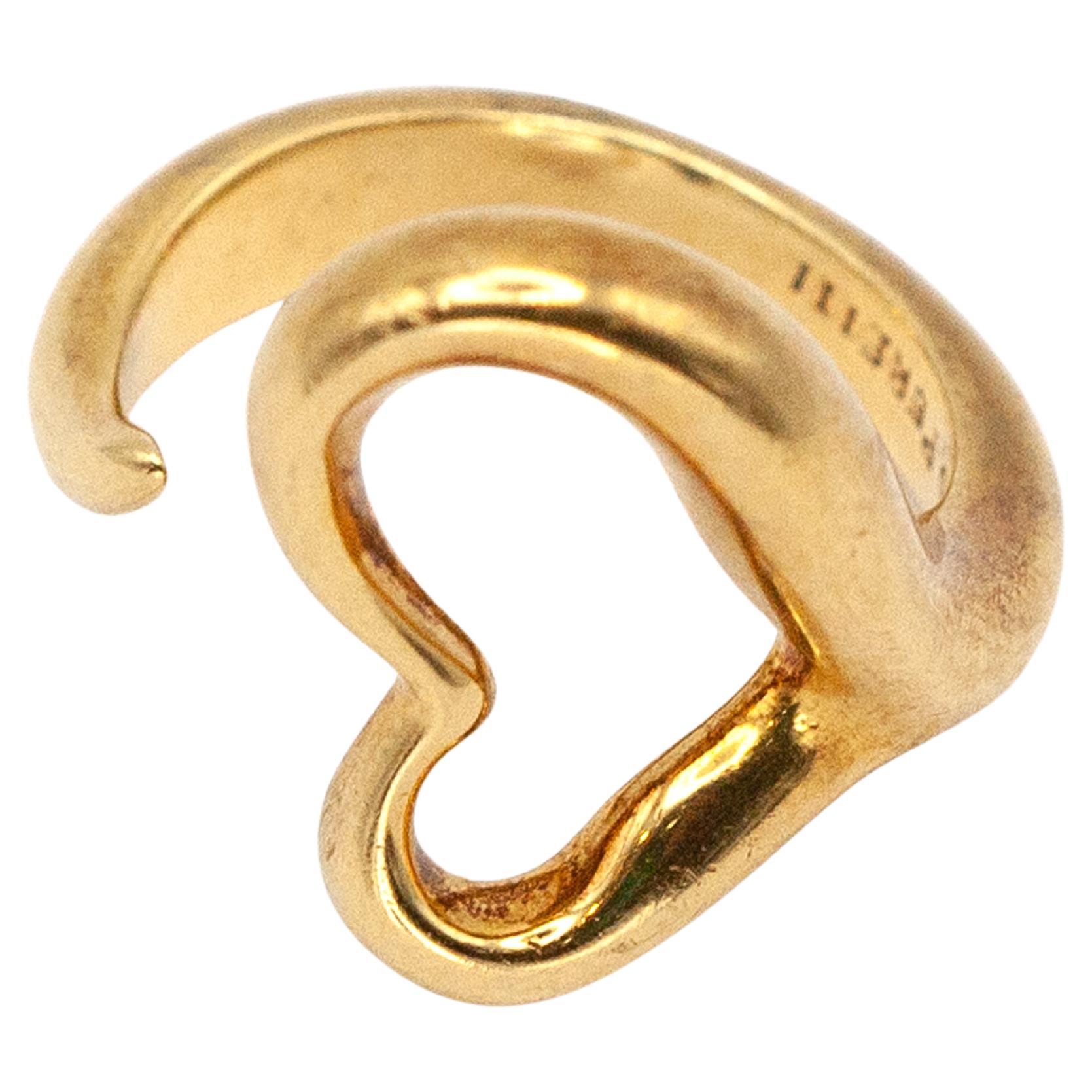 Anello a cuore aperto