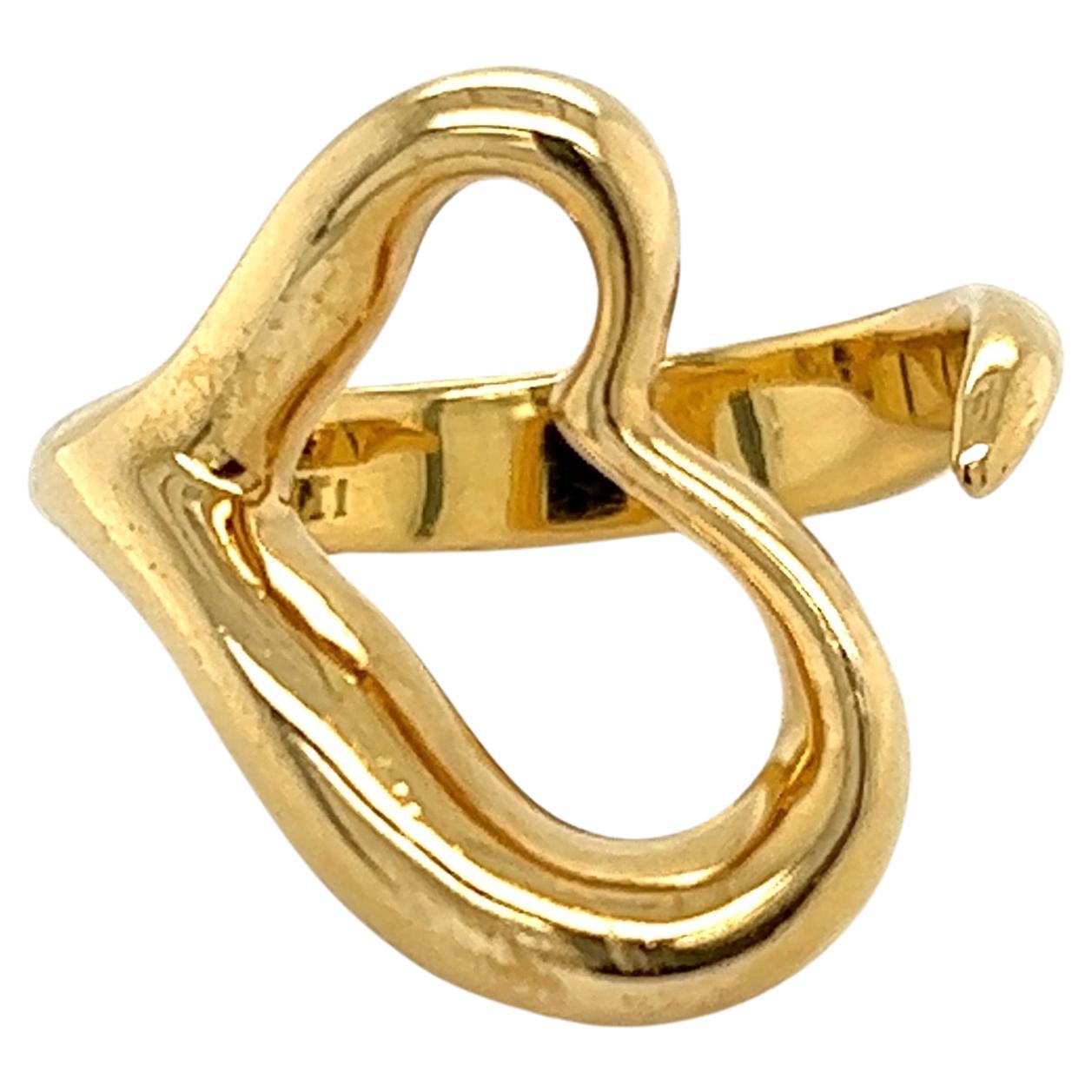 Elsa Peretti for Tiffany and Co. 18K Gold Calla Lily Ring For Sale at