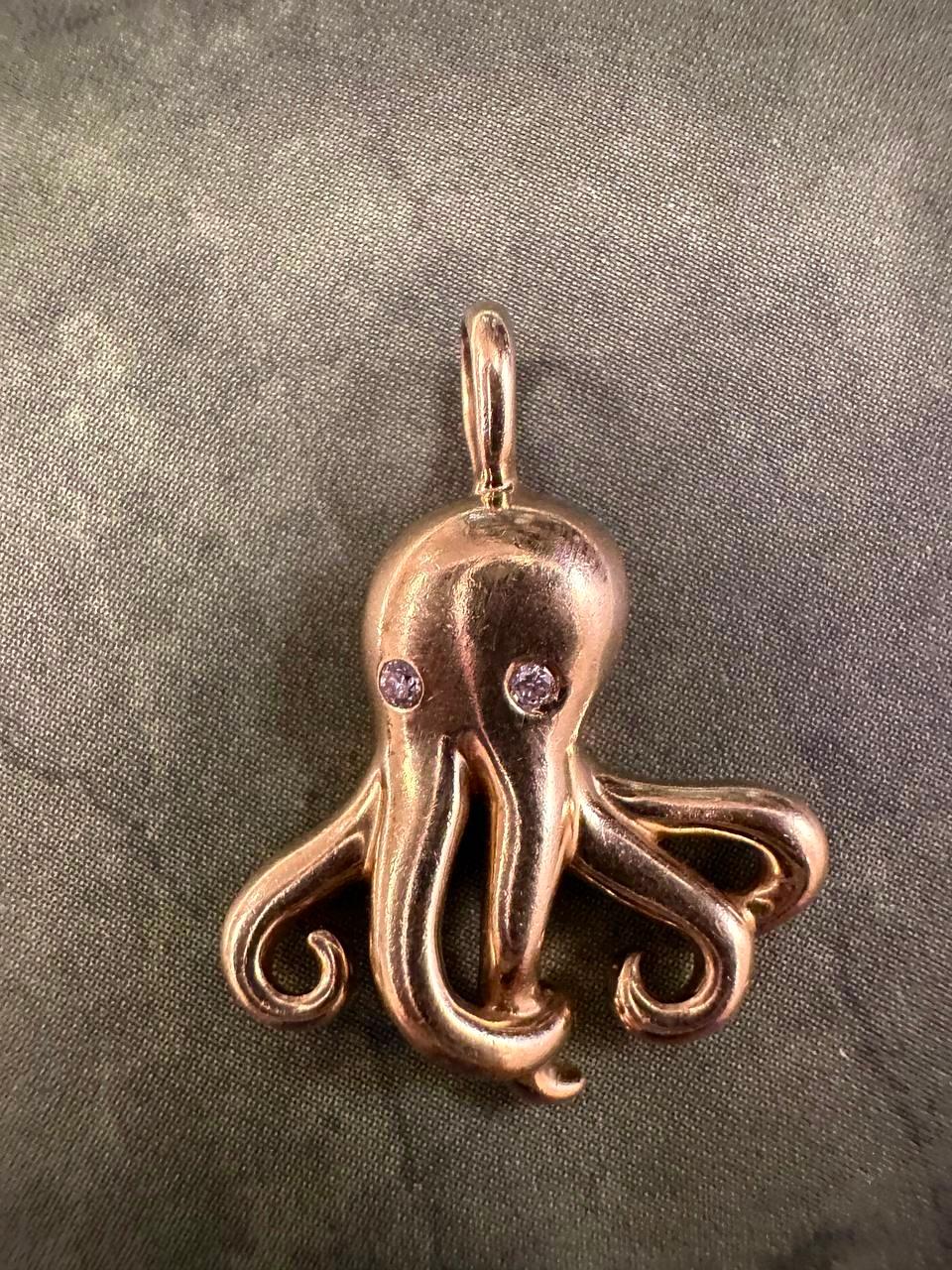 Vintage Tiffany & Co. Colgante Elsa Peretti Pulpo Oro 18K Diamantes 4
