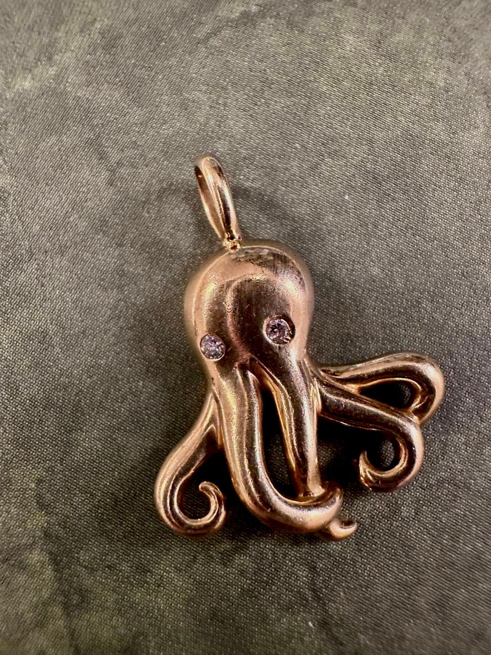 Vintage Tiffany & Co. Colgante Elsa Peretti Pulpo Oro 18K Diamantes 1