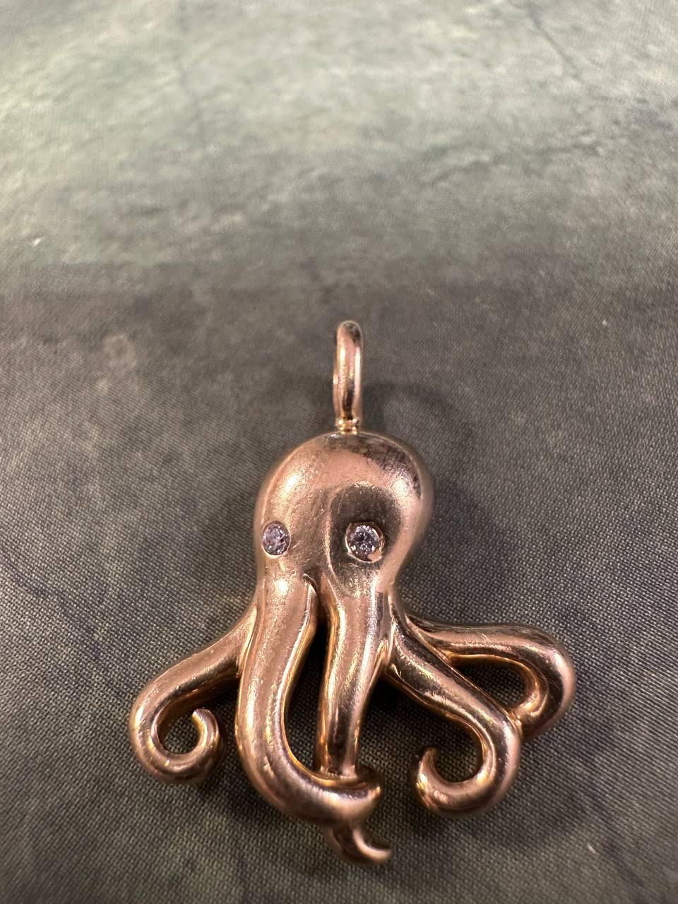 Vintage Tiffany & Co. Colgante Elsa Peretti Pulpo Oro 18K Diamantes 3