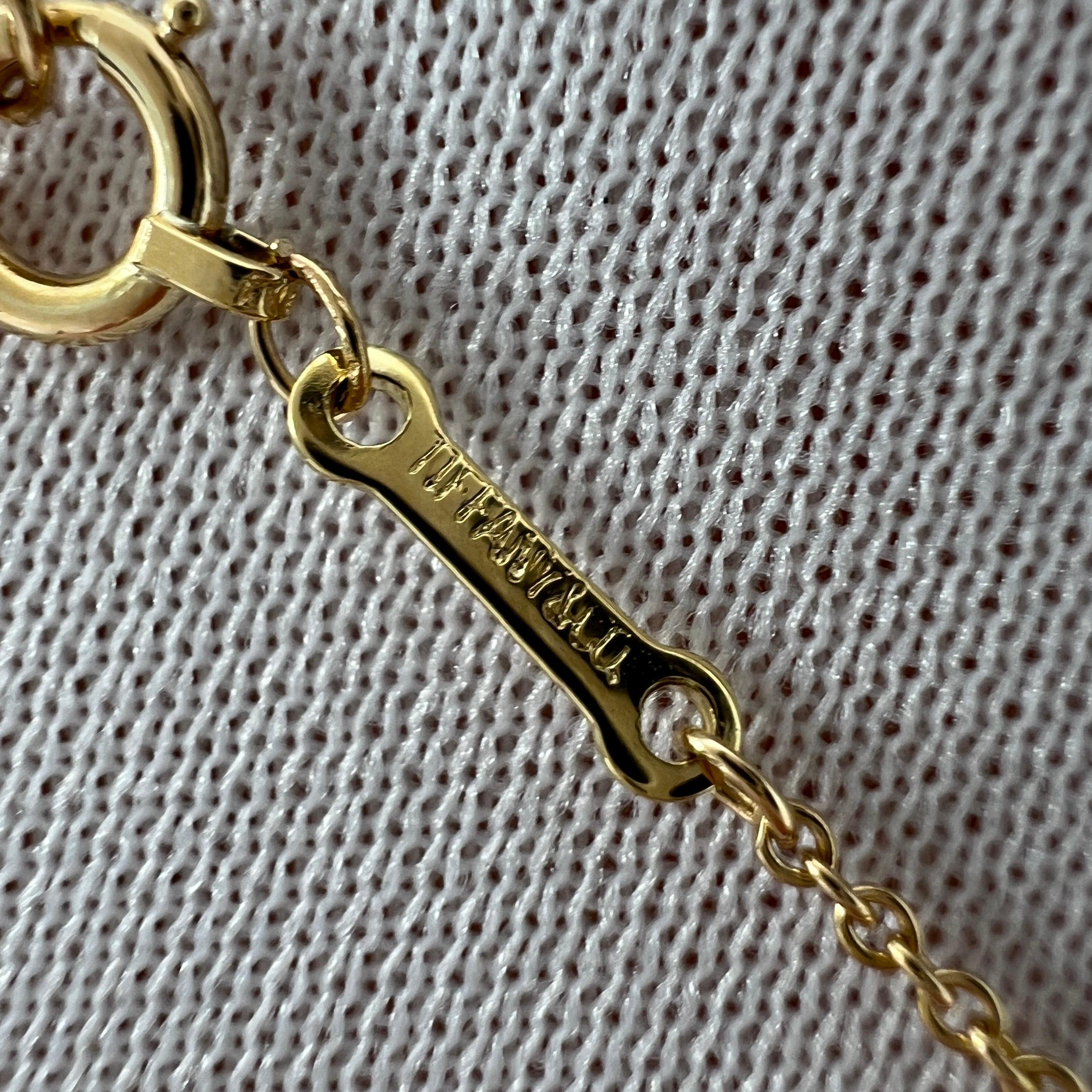 Vintage Tiffany & Co. Collar Colgante Elsa Peretti Corazón Abierto Oro 18k 3