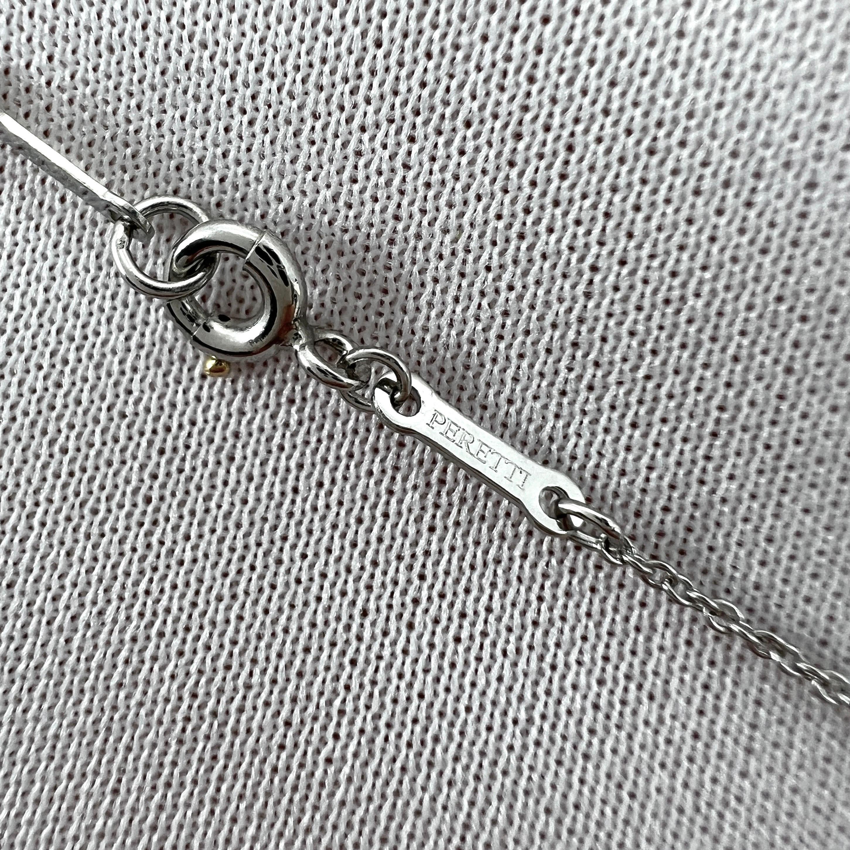 Tiffany & Co. d'epoca. Collana con ciondolo in platino 950 di Elsa Peretti con cuore aperto in vendita 4