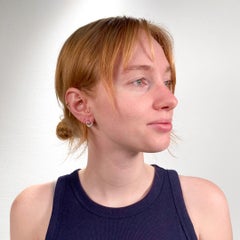 Boucles d'oreilles vintage Tiffany & Co « Open Heart » en argent massif, créées par Elsa Peretti