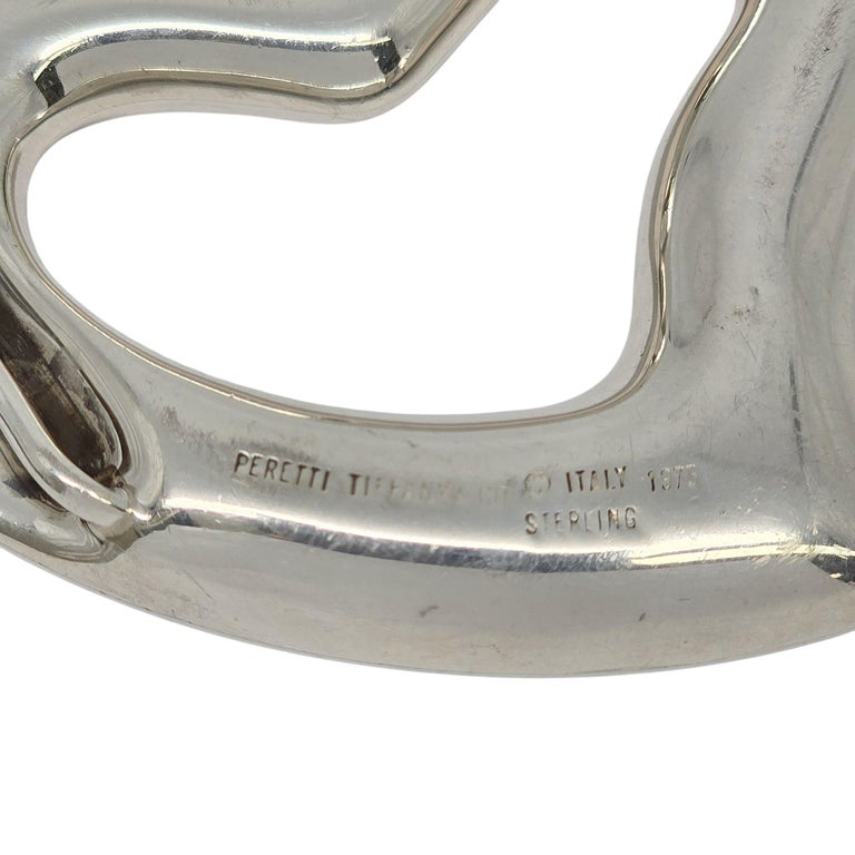 Vintage Tiffany and Co Elsa Peretti Sterling Silver Open  display picture 3
