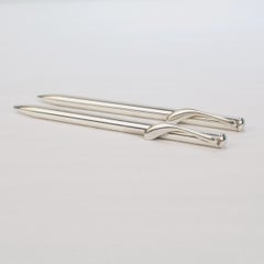 Vintage Tiffany & Co. Elsa Peretti Sterling Silver Pen & Mechanical Pencil Set