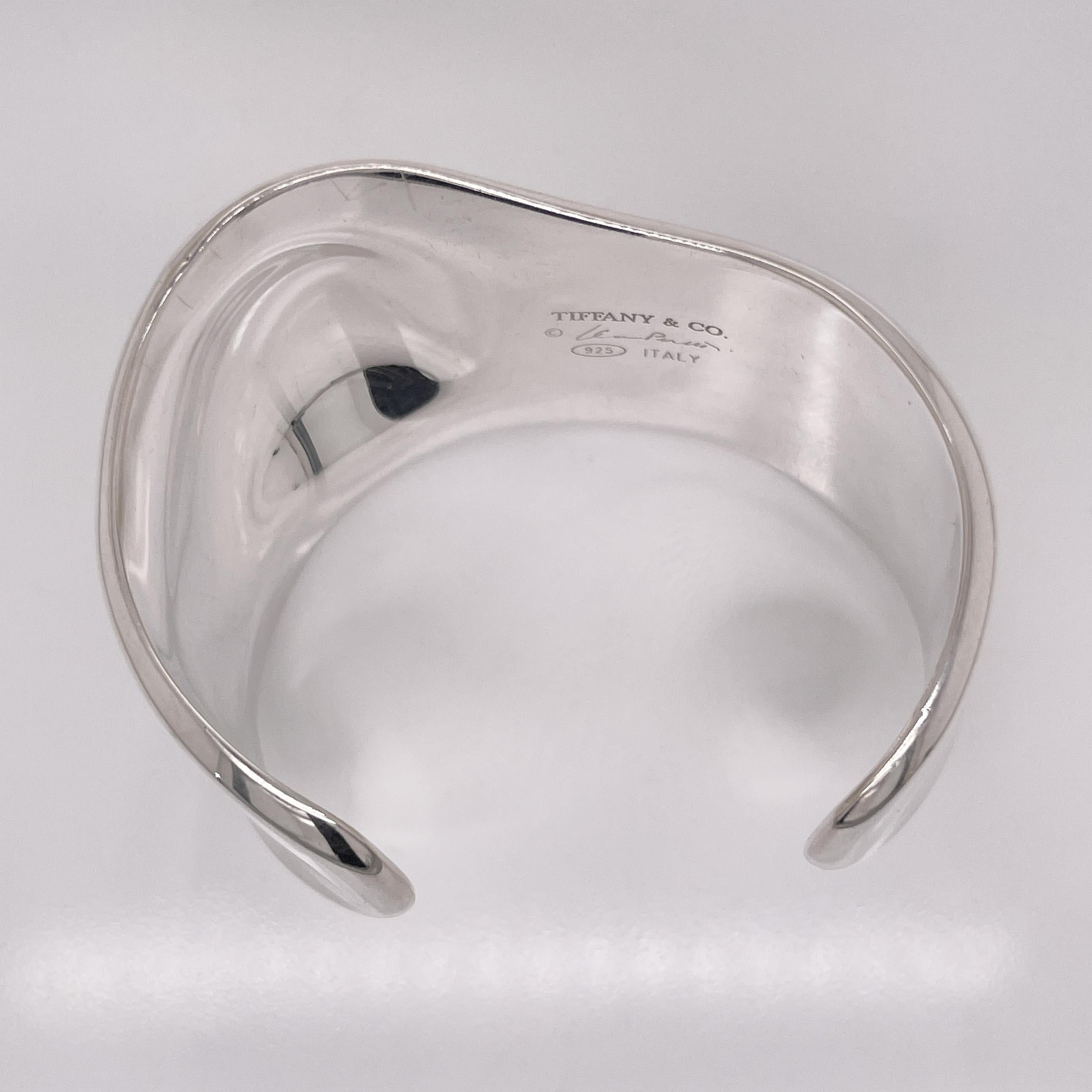 Vintage Tiffany & Co Elsa Peretti Sterling Silver Right Hand Bone Cuff Bracelet  3