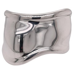 Vintage Tiffany & Co Elsa Peretti Sterling Silver Right Hand Bone Cuff Bracelet