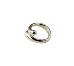 Vintage Tiffany & Co Elsa Peretti Sterling Silver Teardrop Ring Size 5.75 #17296