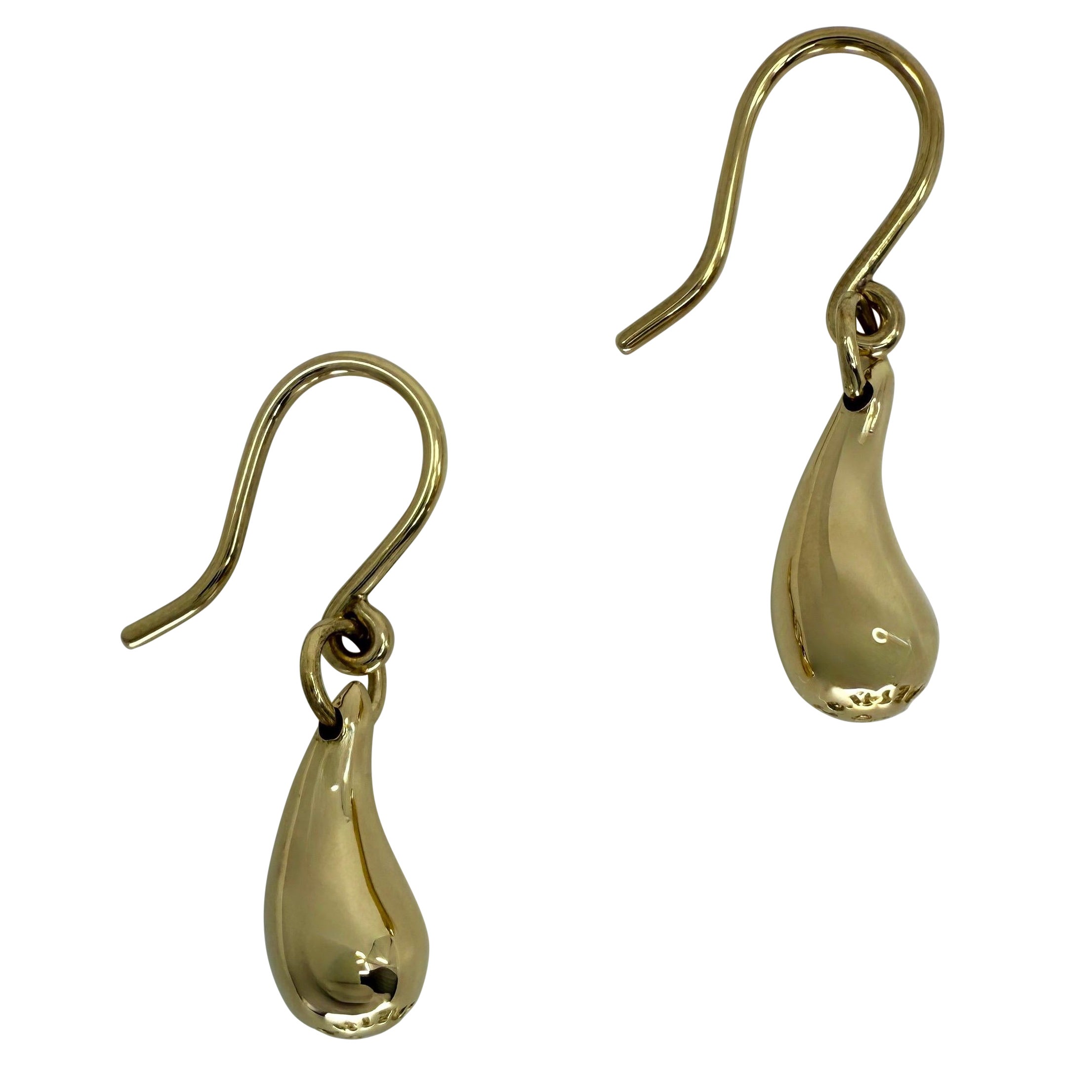 Tiffany 
Co. d
epoca. Orecchini a goccia in oro giallo 18k di Elsa Peretti