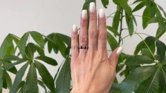 Vintage Tiffany & Co Enamel 18k Yellow Gold Ring