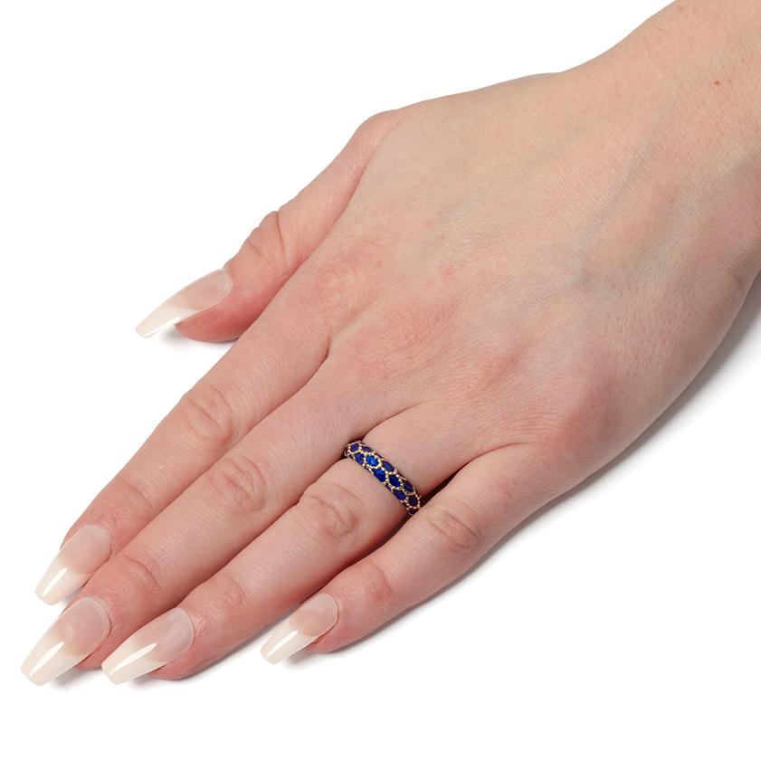 Women's or Men's Vintage Tiffany & Co. Enamel Band, c.1960s For Sale