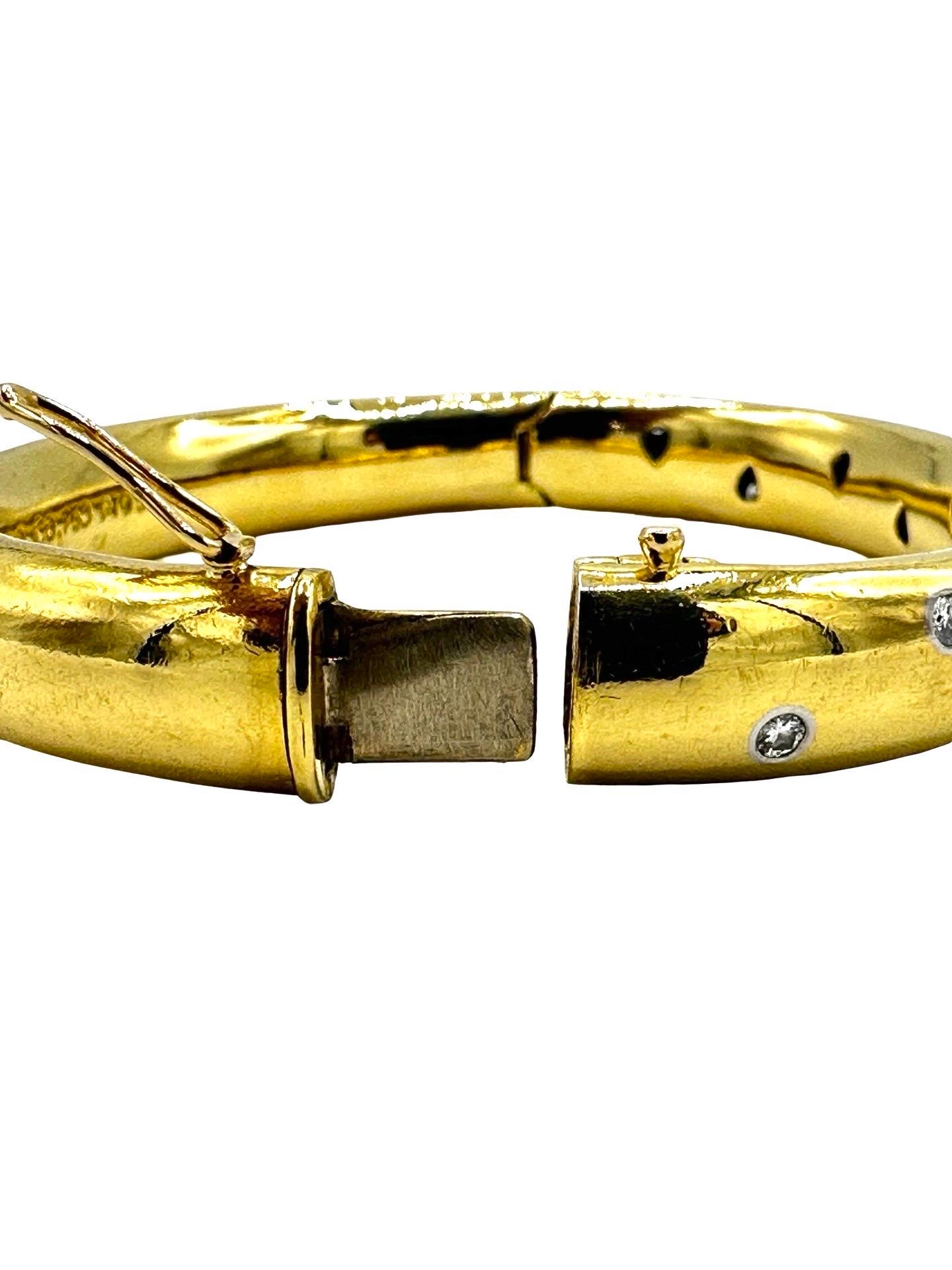 Tiffany & Co. d'epoca. Bracciale Etoile con diamanti, oro giallo 18 carati, CIRCA 1990 in vendita 4