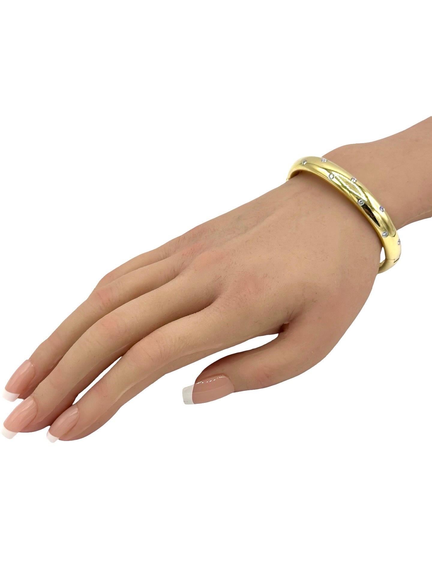 Tiffany & Co. d'epoca. Bracciale Etoile con diamanti, oro giallo 18 carati, CIRCA 1990 in vendita 6