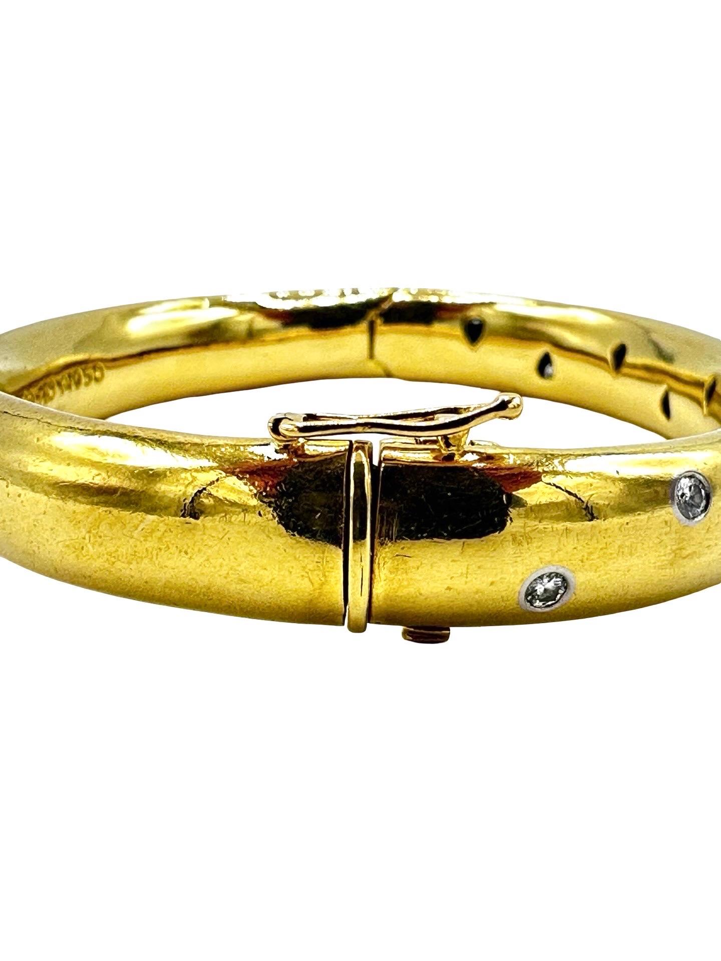 da uomo o donna Tiffany & Co. d'epoca. Bracciale Etoile con diamanti, oro giallo 18 carati, CIRCA 1990 in vendita