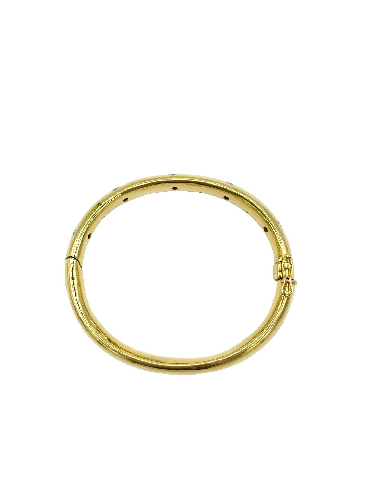Tiffany & Co. d'epoca. Bracciale Etoile con diamanti, oro giallo 18 carati, CIRCA 1990 in vendita 1
