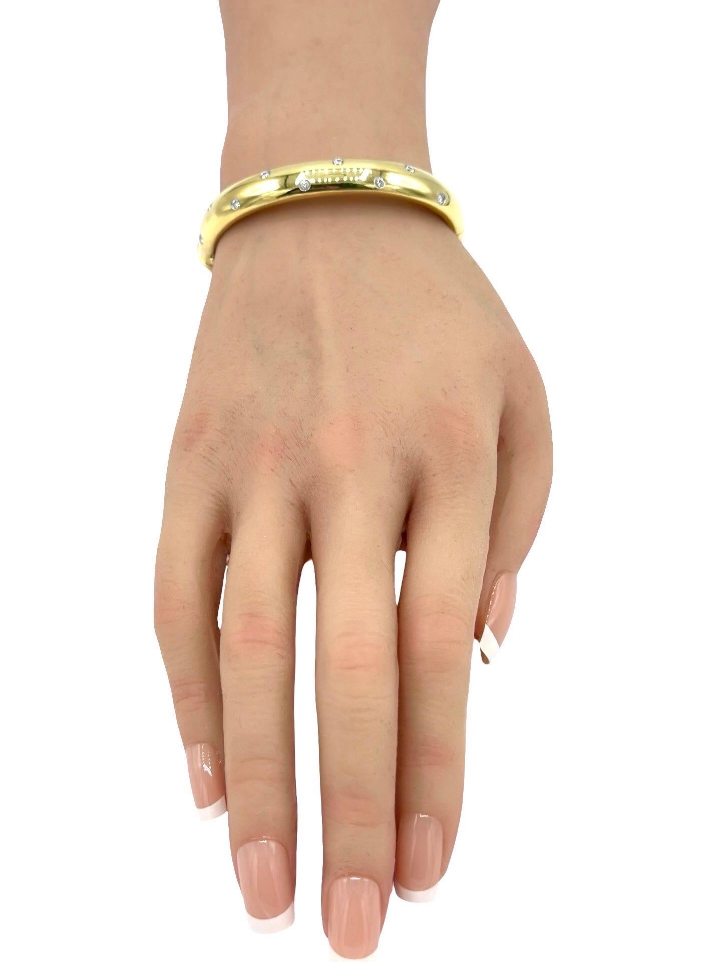 Tiffany & Co. d'epoca. Bracciale Etoile con diamanti, oro giallo 18 carati, CIRCA 1990 in vendita 3